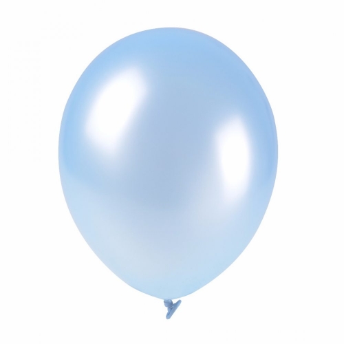 Metallic Balloons 28cm 100 pcs Sky Blue